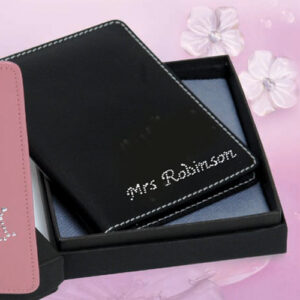 personalised diamante passport holder