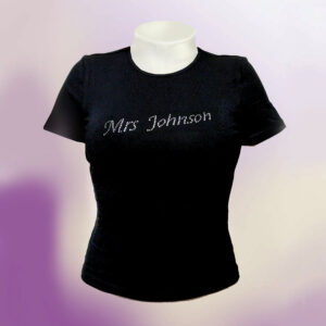 Personalised diamante tshirts