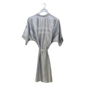 sain wedding robe silver