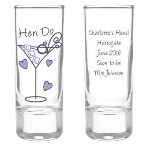 Personalised Hen Do Shot Glass