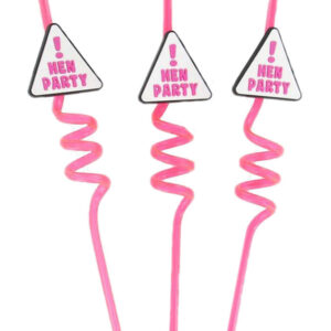 Hen Night Party Straws Pk 3