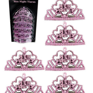6 Hen Night Mini Tiaras