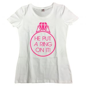 he put a ring on it t-shirt