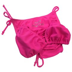 Diamante Tie Side Bikini Pink