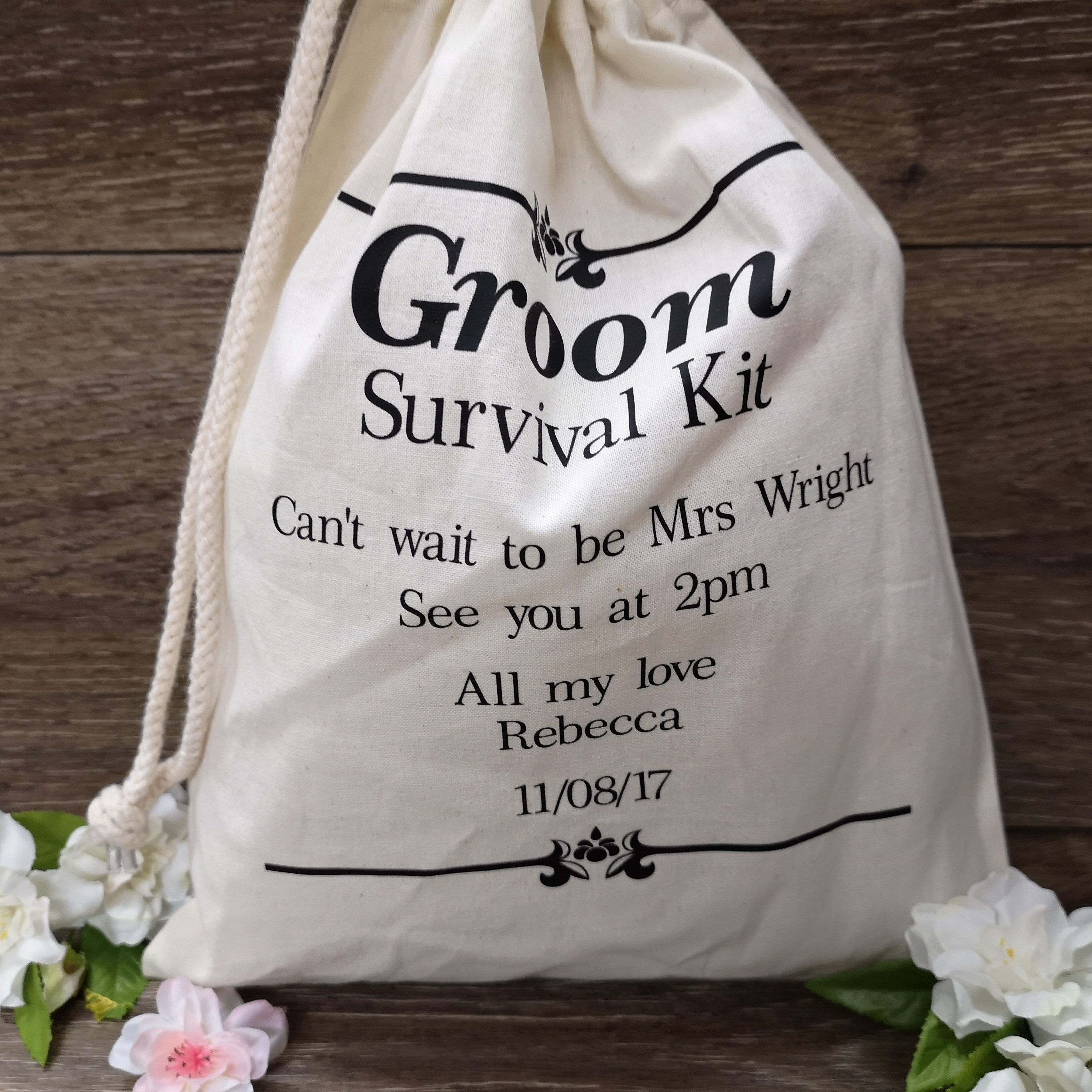 Groom Survival Kit Bag | Survival Kits | Forever Memories