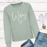 wifey heart sweatshirt