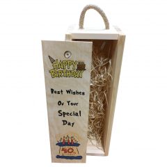 40th birthday wine box