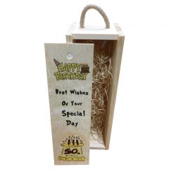 50th birthday wine box