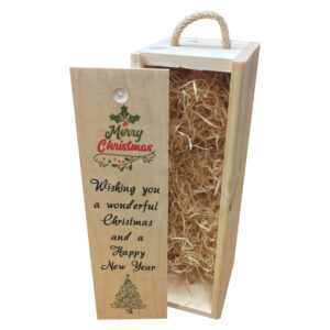 wishing you a wonderful christmas and a happy new year wine box