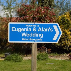 Wedding Direction Sign