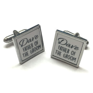 personalised father of the groom cufflinks