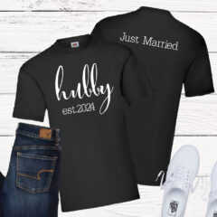 hubby established 2024 t-shirt