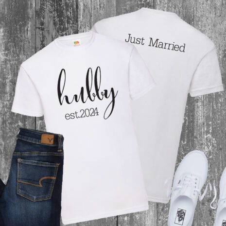 hubby-t-shirt-white hubby established 2024 t-shirt
