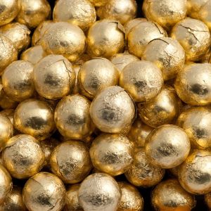 gold foiled balls