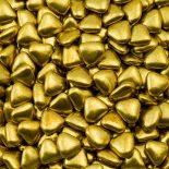 gold mini heart dragees