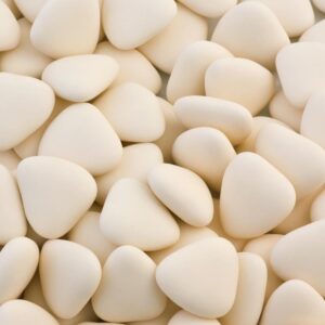 ivory heart dragees