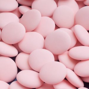 pink chocolate buttons