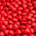 red mini heart dragees