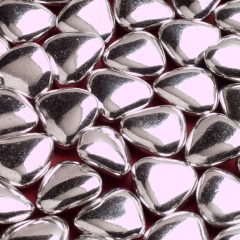 silver heart dragees