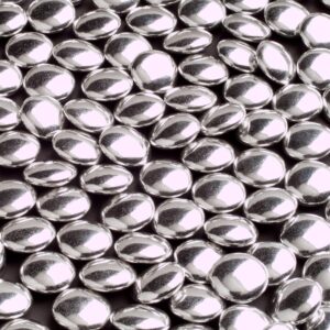 silver chocolate buttons