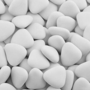 white heart dragees