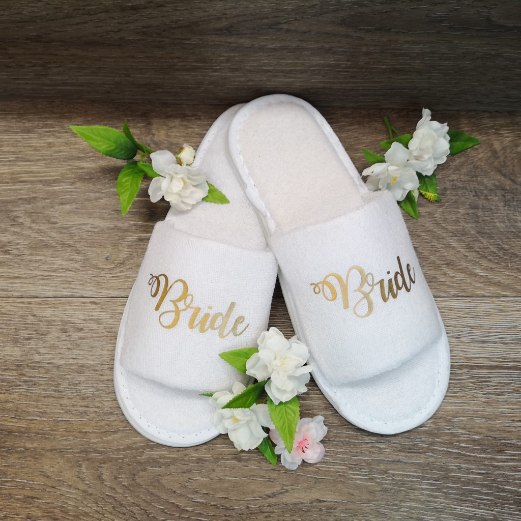 Bride Slippers Wedding Slippers Forever Memories
