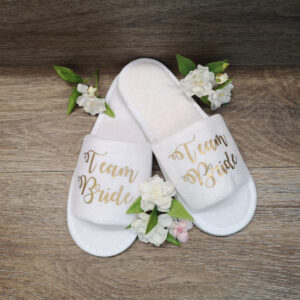 team bride slippers