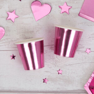 Pink Foil Mini Cup Shot Glass