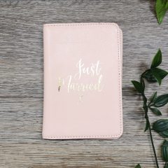 pink passport holder