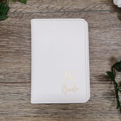 white passport holder