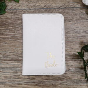 white passport holder
