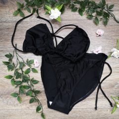 black-just-married-bikini