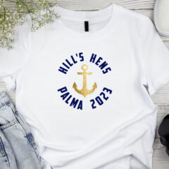 anchor hen tshirt bride