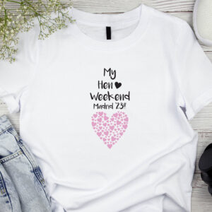 hearts t-shirt bride