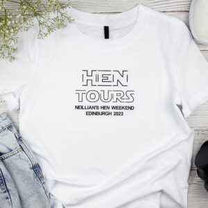 hen tours t-shirt bride