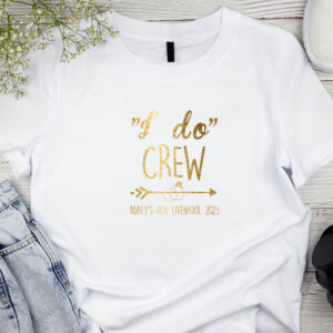 I do crew t-shirt arrow ring bride